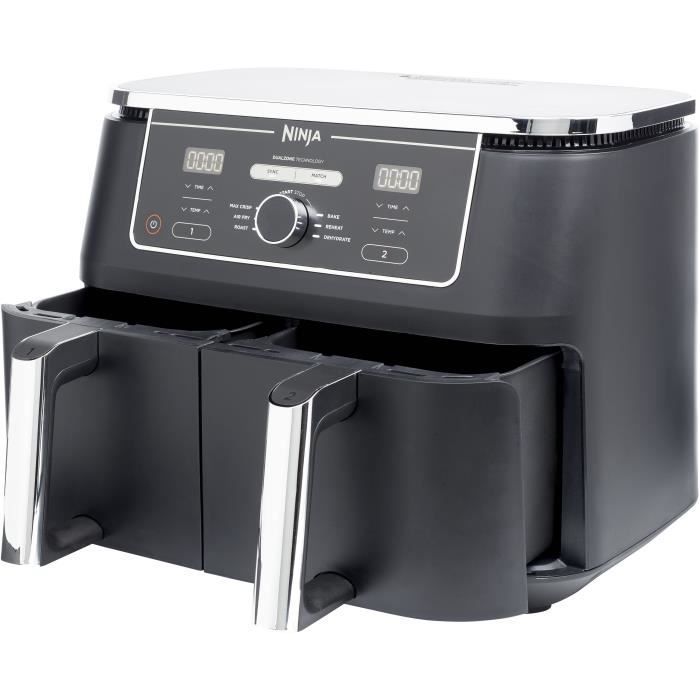 NINJA Foodi Max Dual Zone AF400EU Airfryer - Inhoud 9,5 liter - 6 kookprogramma's - 2470W