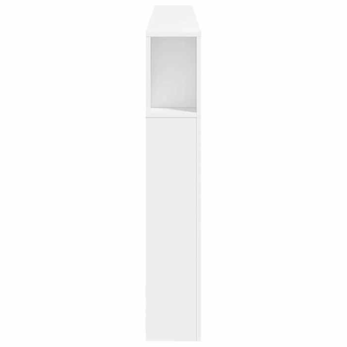 vidaXL Tête de Lit à LED, Panneau de Lit avec Rangement, Accessoire de Cadre de Lit, Meuble de Chambre à Coucher Maison, 837365