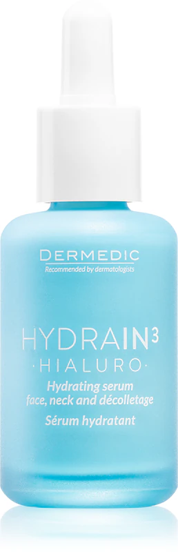 Dermedic Hydrain3 Hialuro Hydrating Serum voor gezicht, hals en decolleté