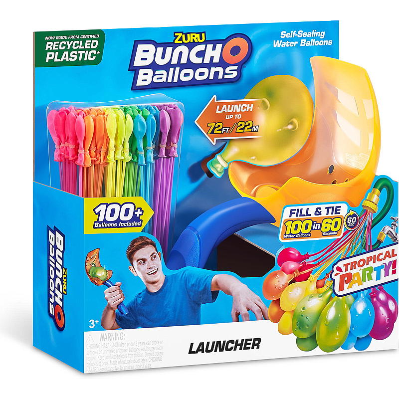 Bunch O'Ballons waterballonnen, 100 stuks, inclusief lanceerder.