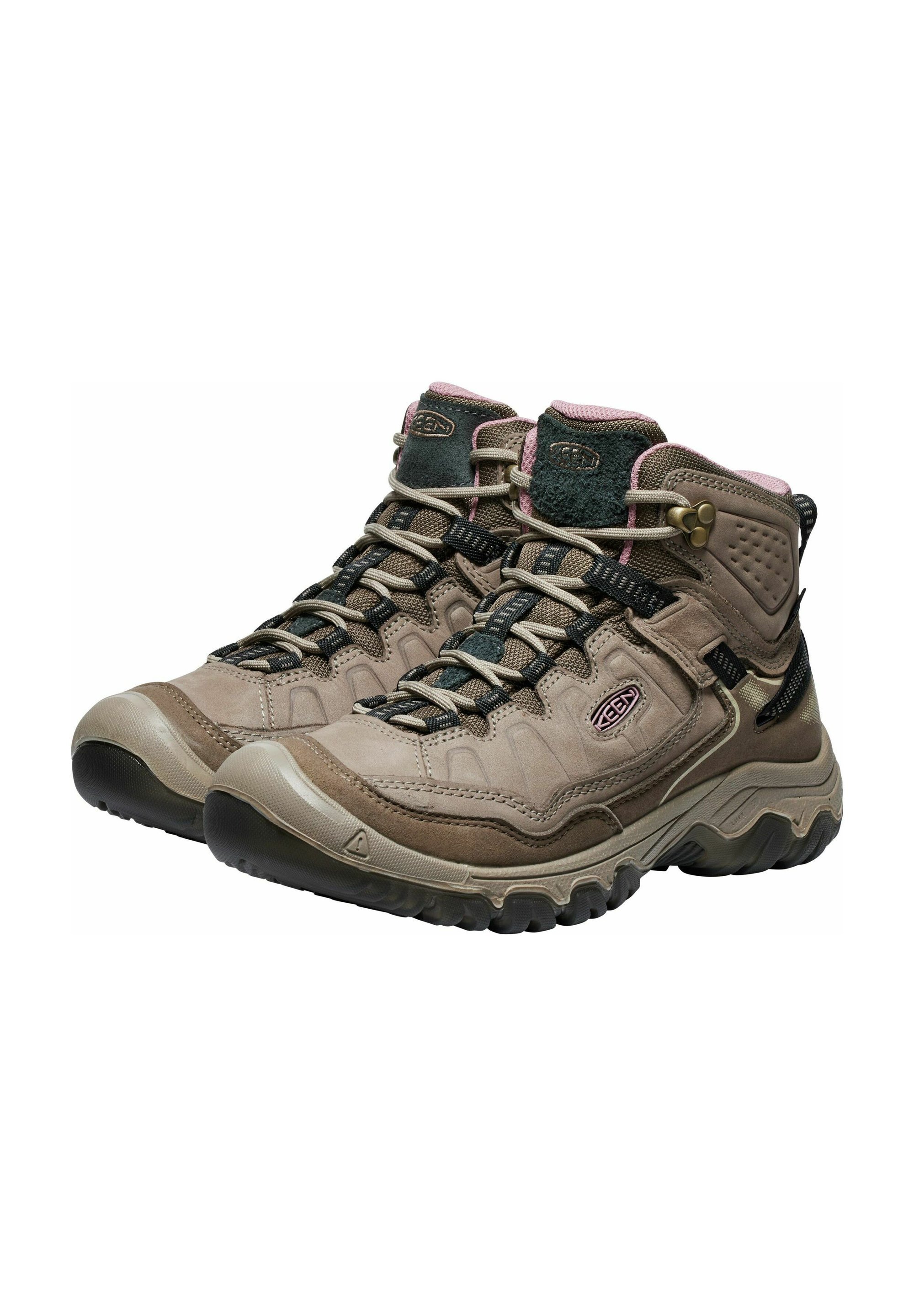 Keen TARGHEE MID - Chaussures de randonnée - marron-gris rose
