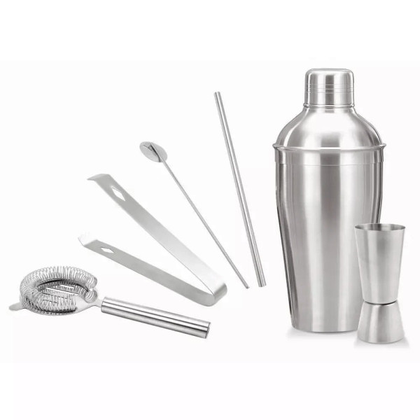 Zestaw barowy shaker 550ml do koktajli 6 ele. KINGHOFF KH-1392