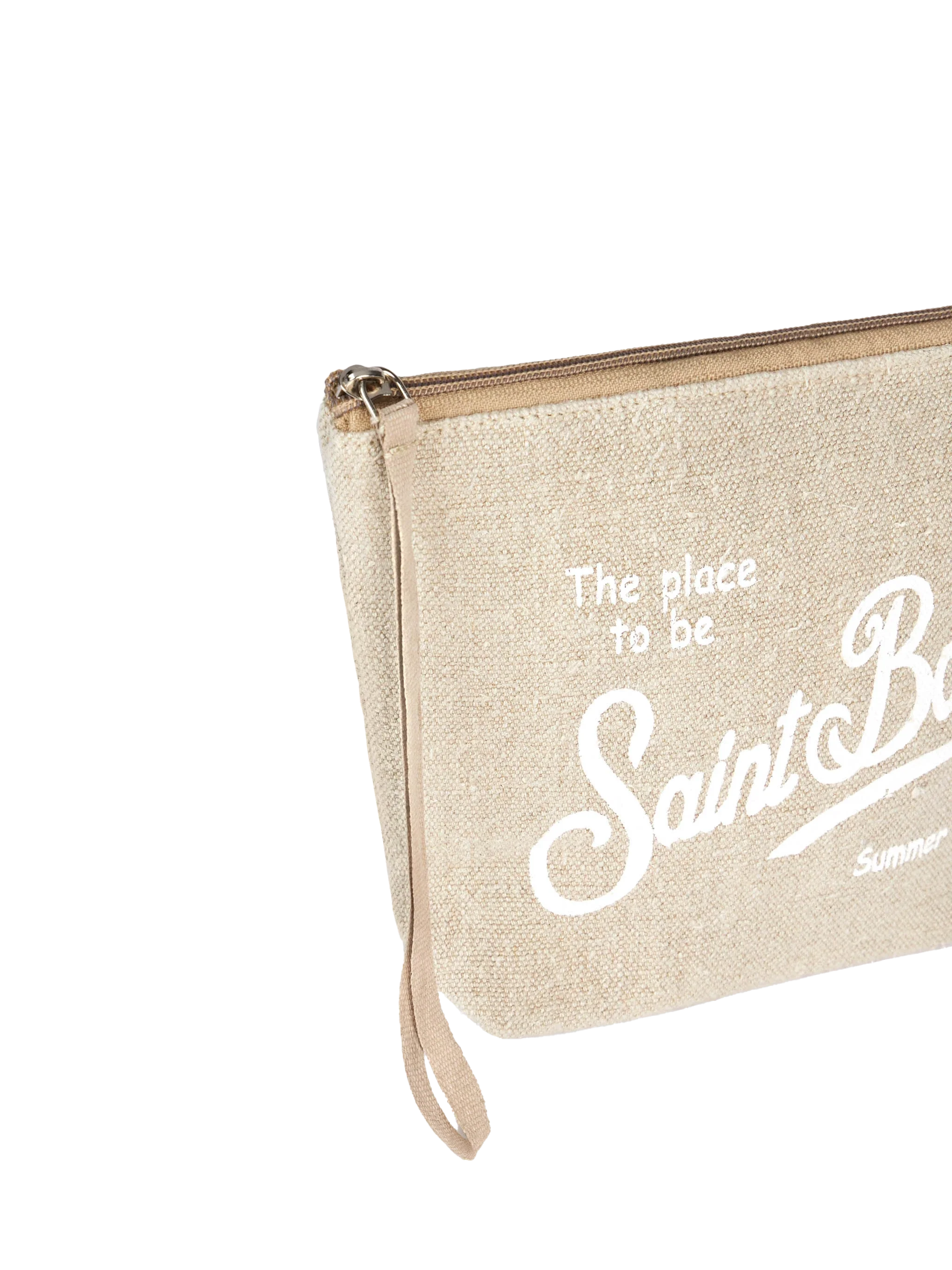 Pochette Aline in lino beige
