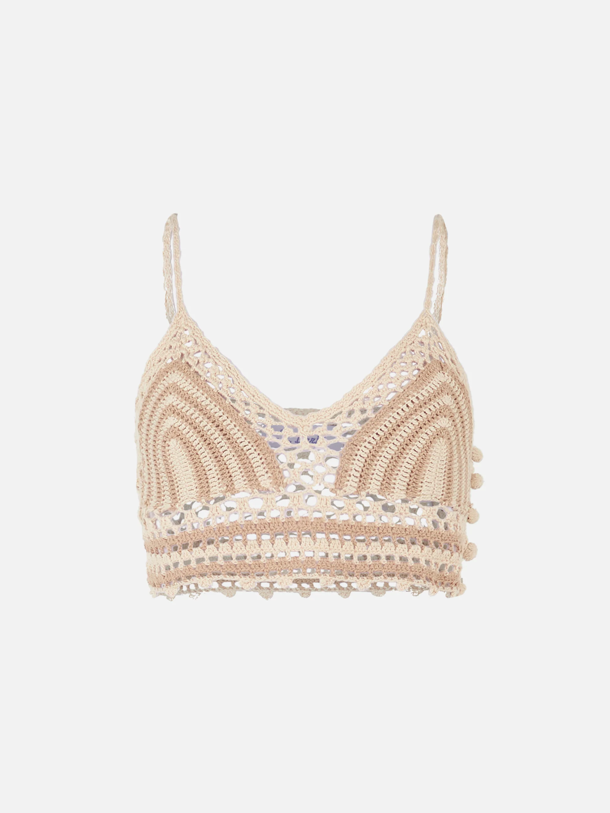 Multicolor gehaakte top