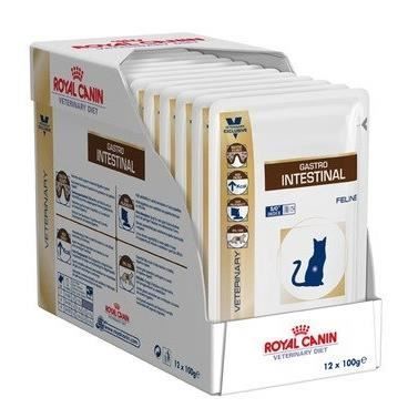 ROYAL CANIN Pâtée Vdiet Gastro intestinal - Pour chat - 12x100g