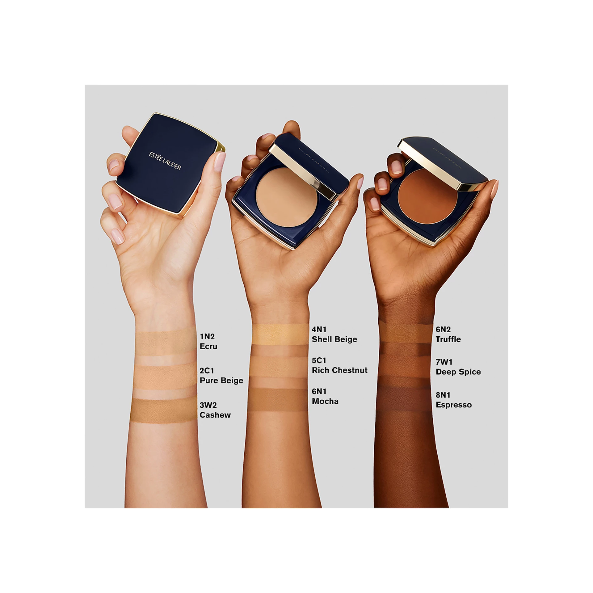 Double Wear Stay-In-Place matný púdrový make-up SPF 10 kompaktný odtieň 3N1 Ivory Beige - Estée Lauder