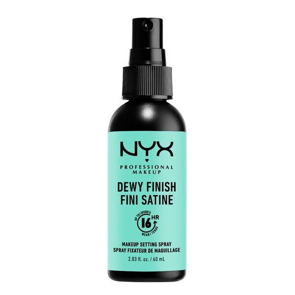 NYX Professional Makeup Dewy Finish makiažo fiksavimo purškiklis, 60 ml