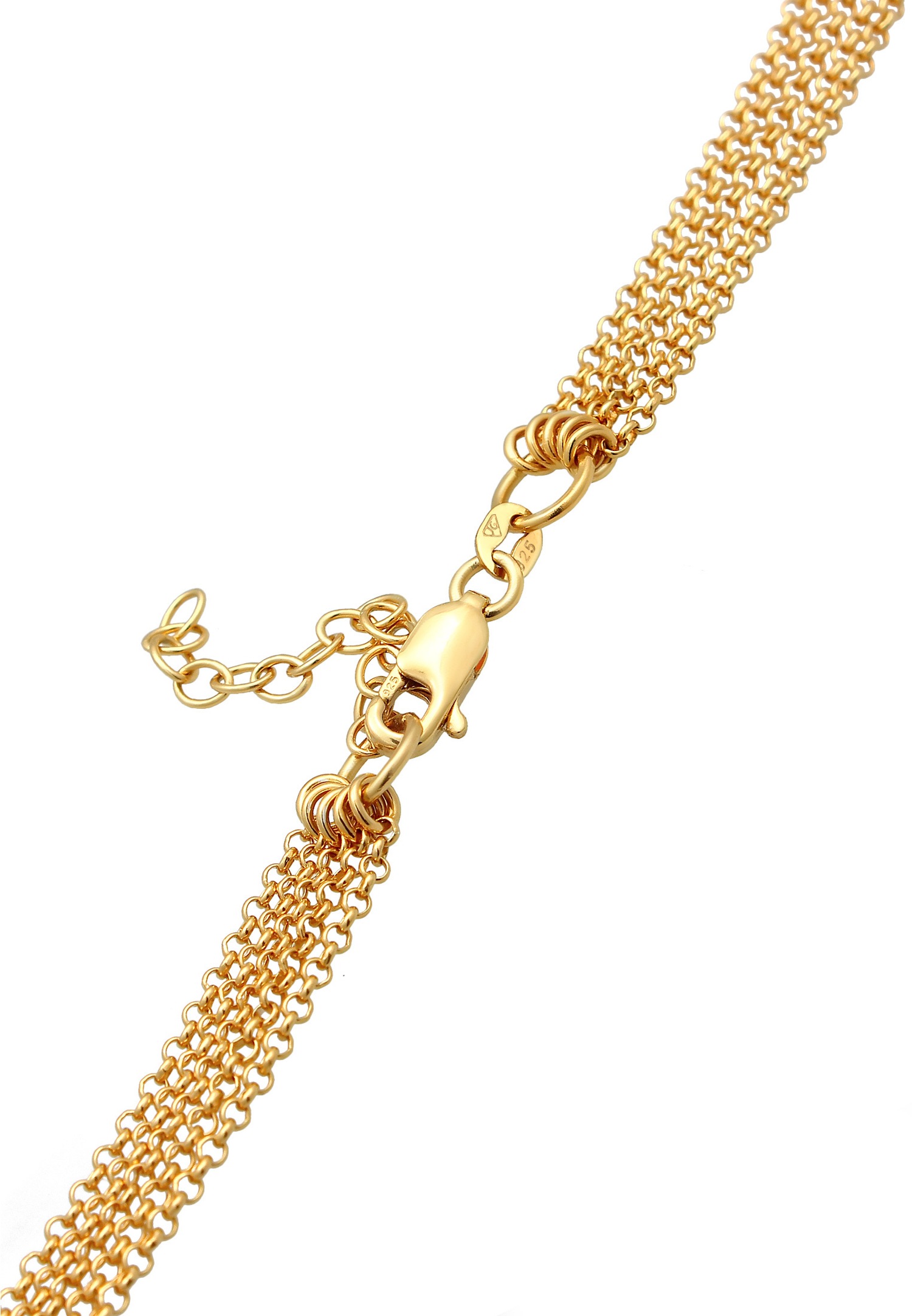 Elli Femmes Choker Maillons modernes en argent sterling 925