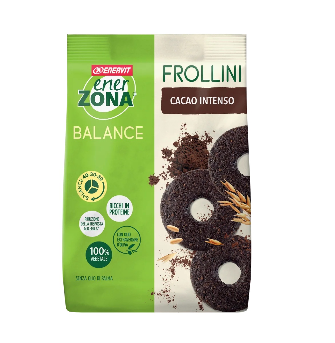 Galletas de chocolate negro ENERVIT EnerZona 250 g, alimento rico en proteínas
