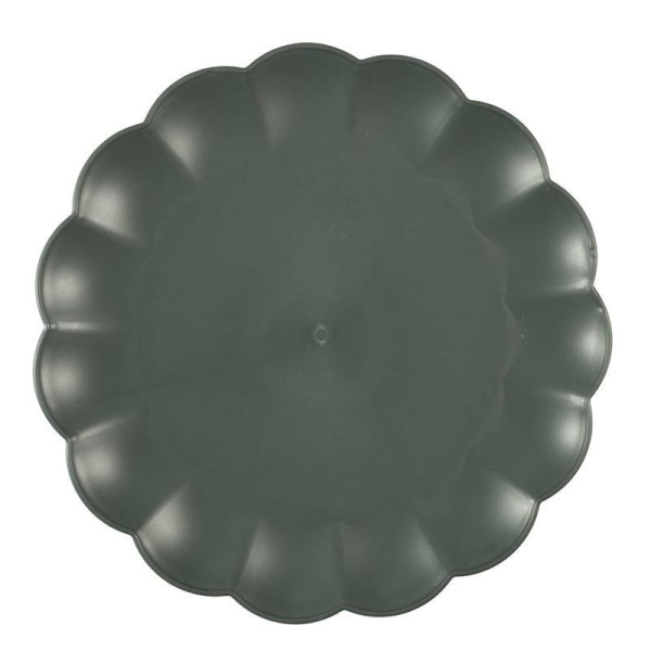 TALERZ OBIADOWY Iris 25,5 cm szary ciemny Z TWORZYWA PP