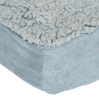 Cama rectangular para perros de espuma viscoelástica - Gris