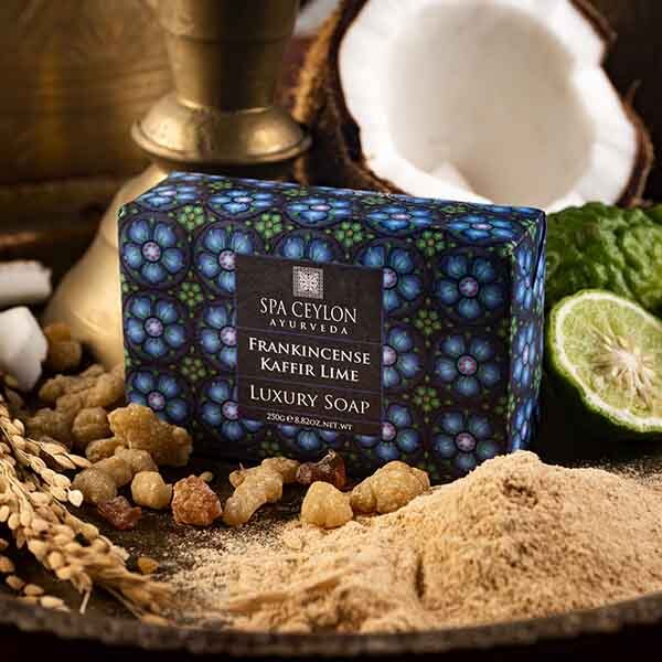 SPA CEYLON Sapone di lusso all'incenso, lime kaffir e incenso - 250 g