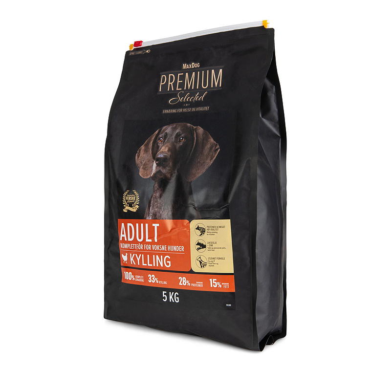 MaxDog Premium Poulet Adulte 5 kg Premium Sélectionné MaxD
