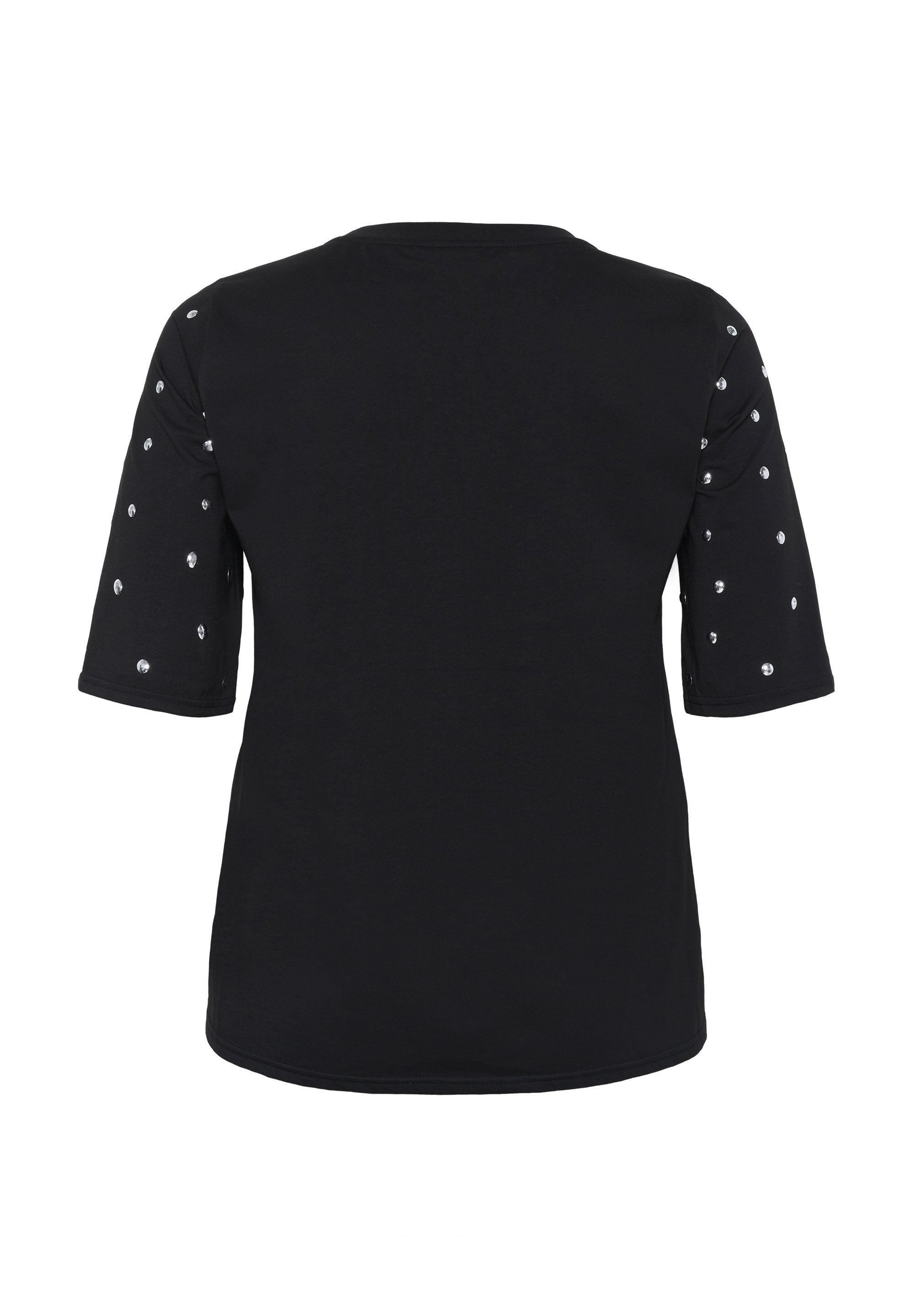 T-shirt imprimé Kaffe Curve HELENA - noir profond