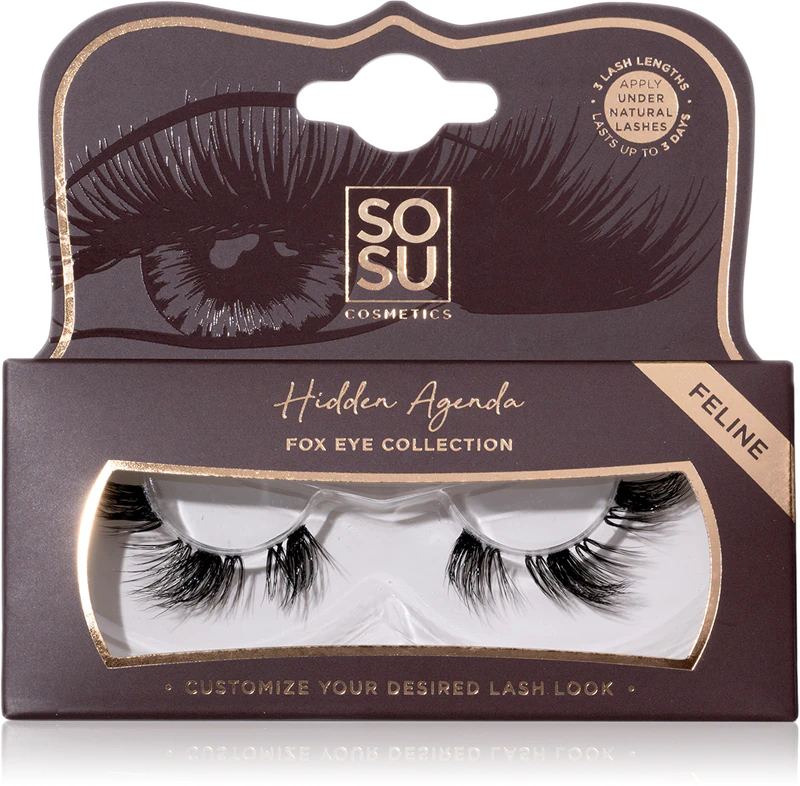 Cílios postiços SOSU Cosmetics Hidden Agenda Fox Eye Collection
