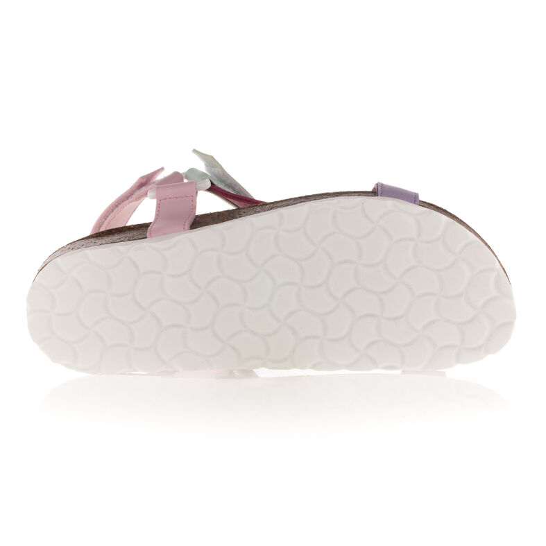 Sandalias moradas para mujer / Zapatos de punta abierta