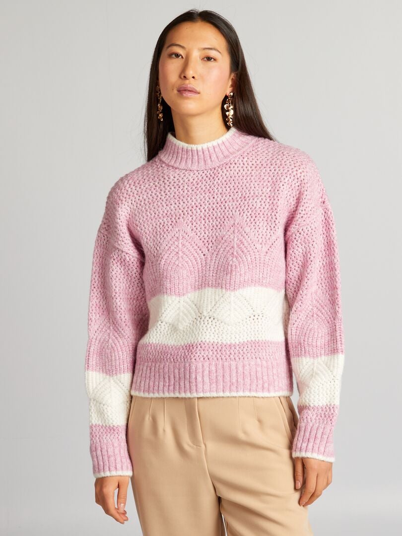 Jersey de punto grueso - ROSA