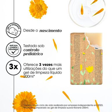 Klorane Baby Cleansing Bar BIO -vartalo- ja hiussaippua 0 kuukautta 100 g 100 g