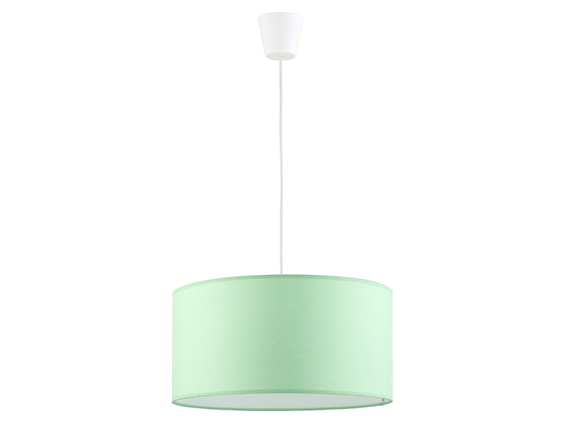 Lampa wisząca dziecięca Rondo Kids tkaninowa zielona
