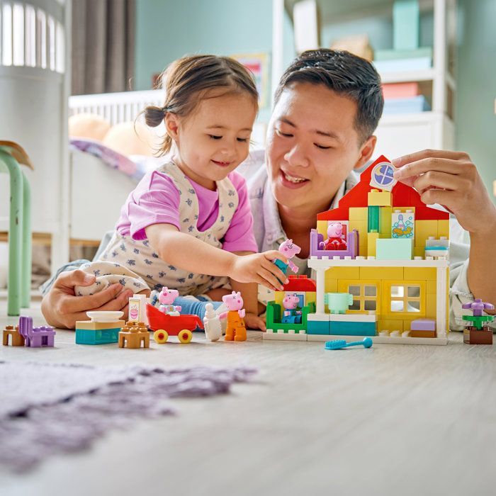 LEGO DUPLO Peppa Pig 10467 The Family House - Educational Toy for Babies Ages 2+ - Gift