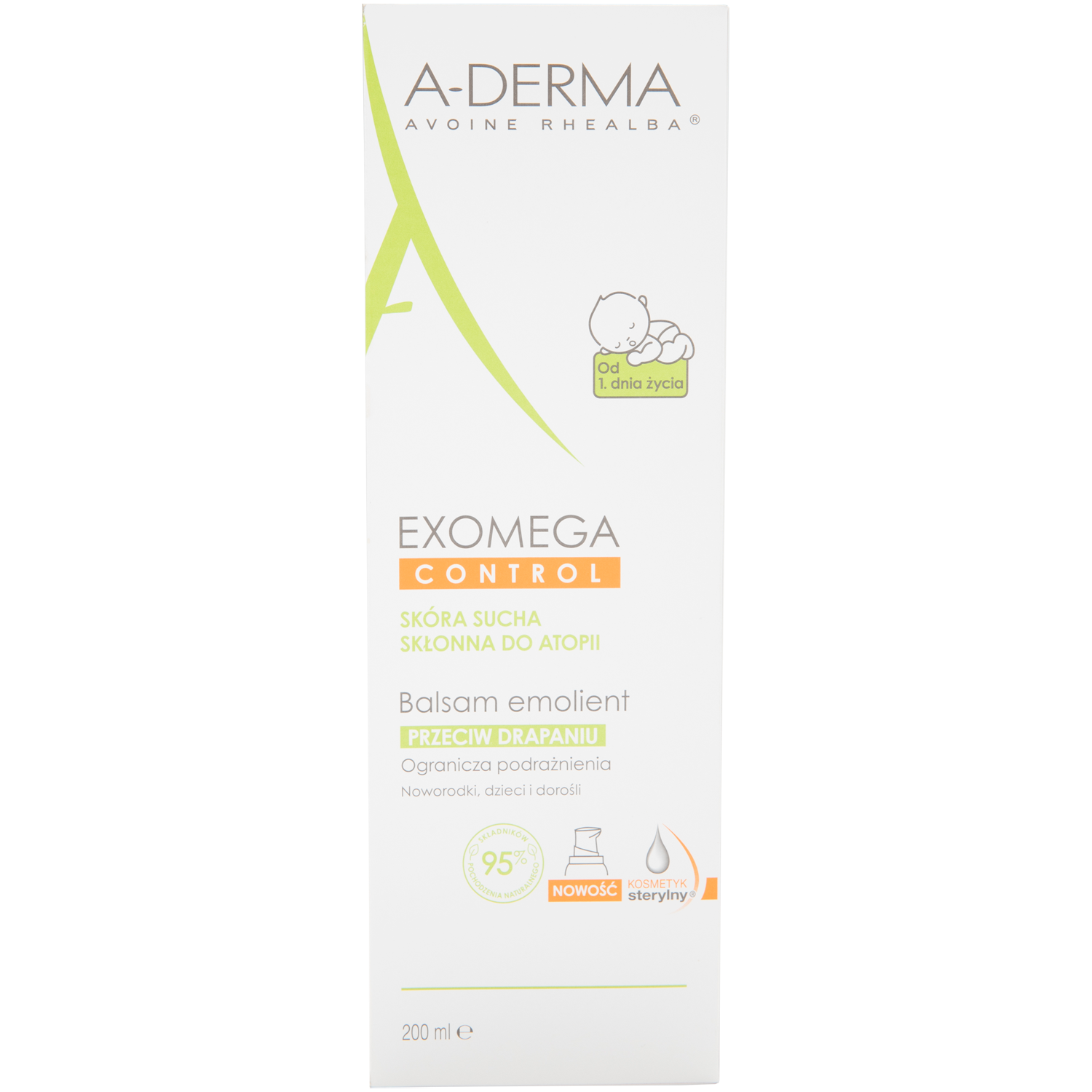 A-Derma kroppslotion 200ml Exomega