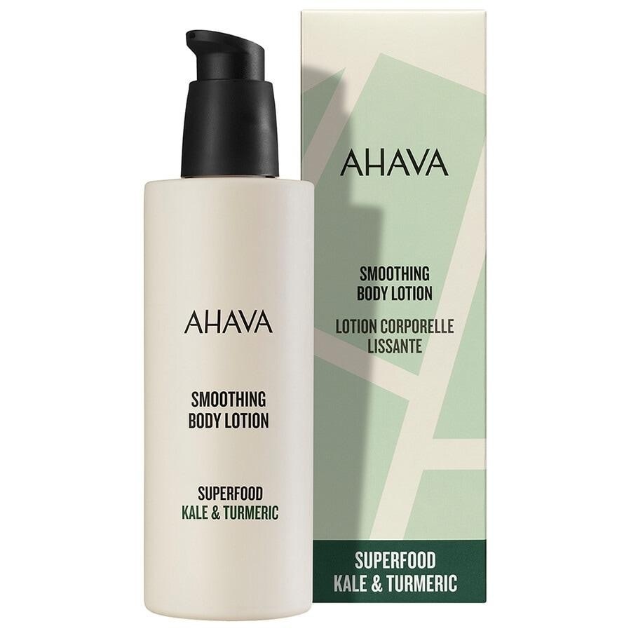 AHAVA Superfood kūno losjonas su lapiniais kopūstais ir ciberžole – 250 ml
