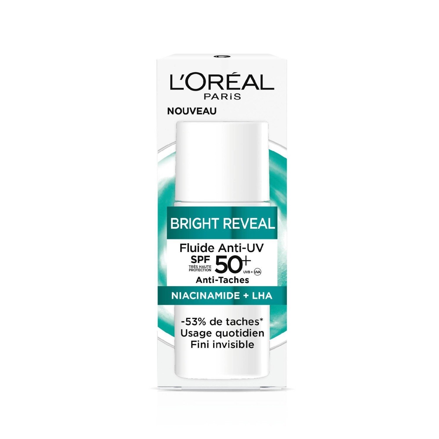 L’Oréal Paris Bright Reveal Fluide Anti-UV SPF50+ Anti-Taches Niacinamide