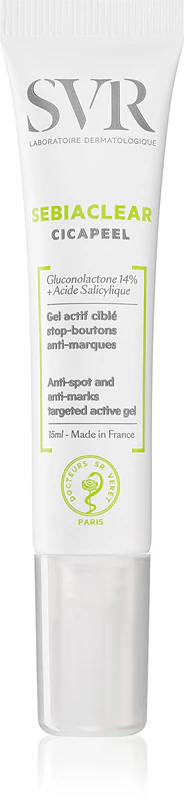 SVR Sebiaclear Cicapeel, tratamento tópico para imperfeições da pele com tendência à acne.