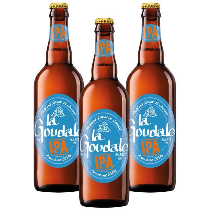 La Goudale - Cerveza IPA - 3 botellas x 75cl