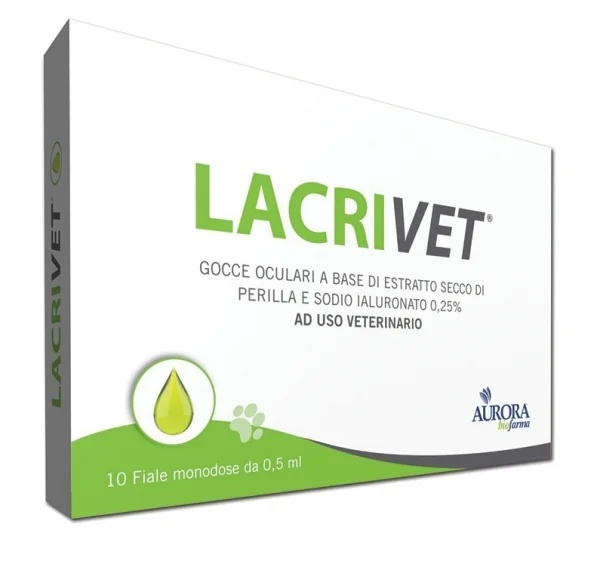 Colírio Lacrivet, 10 frascos, lágrimas artificiais