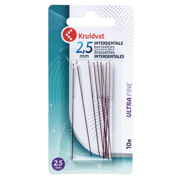 Cepillos interdentales Kruidvat Ultra Fine de 2,5 mm<br>10 unidades
