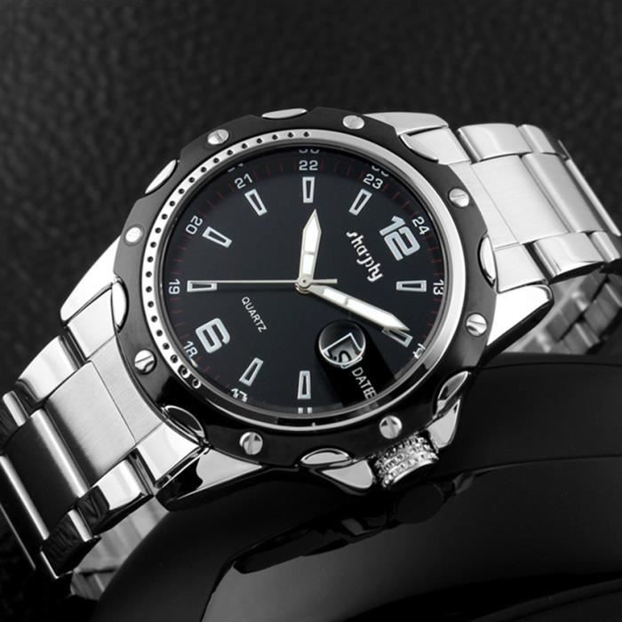 Orologio da uomo SHARPHY Classic - Acciaio argentato e quadrante nero