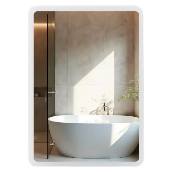 Lustro podświetlane LED 39x50 cm LUMIN Antypara, Zmiana barwy