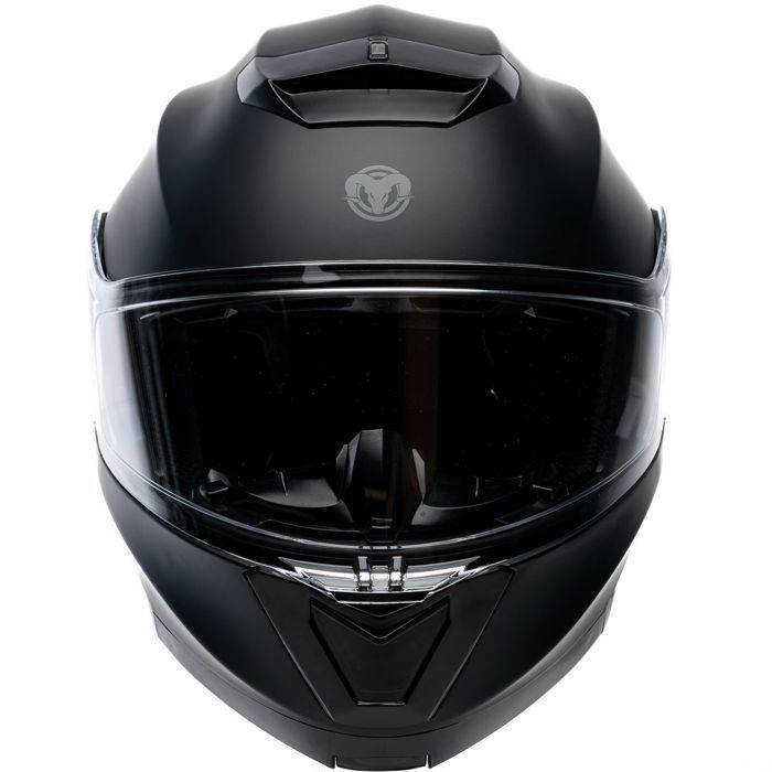Casco da moto MOTOBLOUZ SOYA EVO con visiera parasole | Omologato ECE 22.06 | Nero opaco | Casco per scooter MOTOBLOUZ
