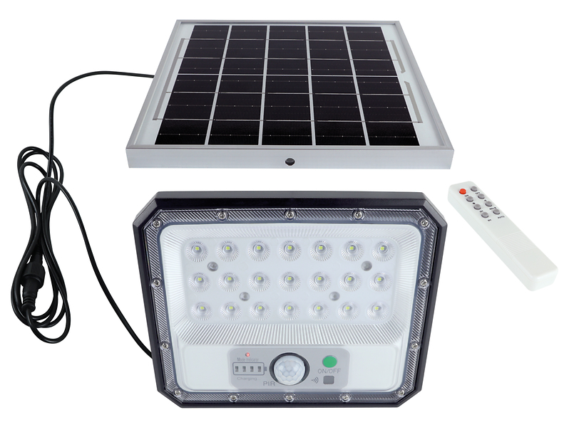 Lampa solarna Heros LED z zimną barwą światła czarna