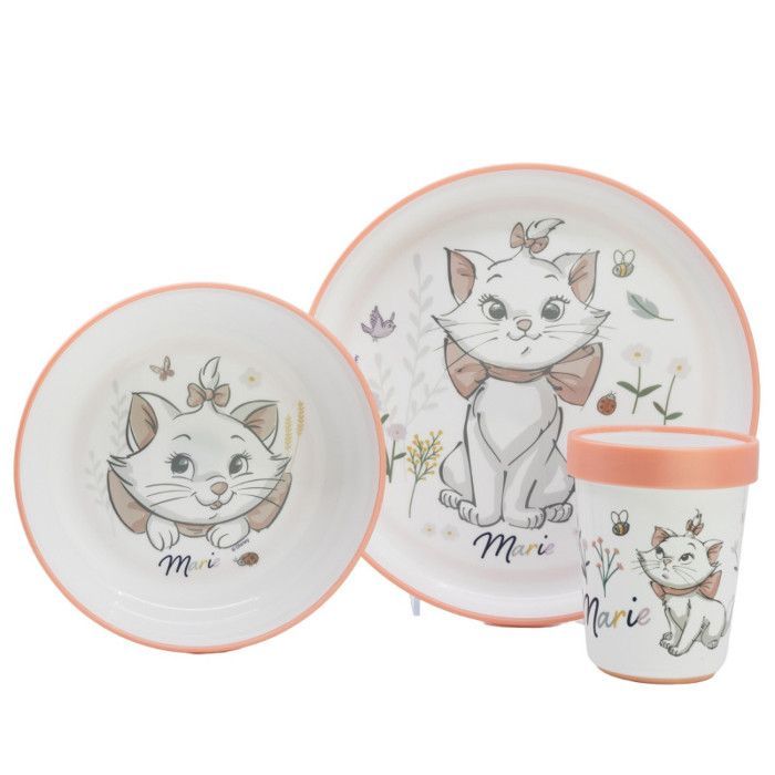 Set da pappa THERMOBABY ARISTOCHAT da 3 pezzi: piatto, ciotola e tazza