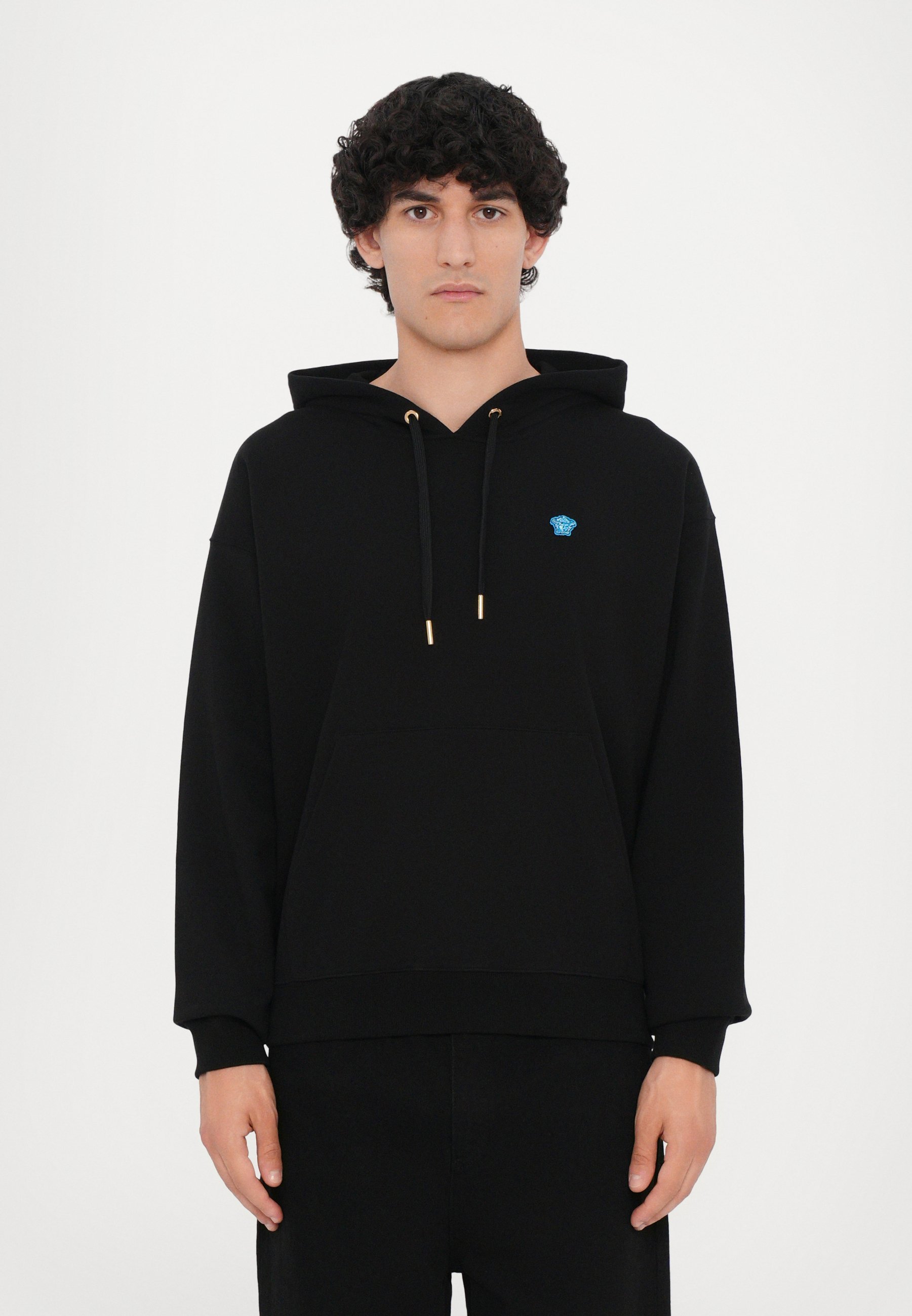 Felpa Versace MEDUSA PATCH - nera