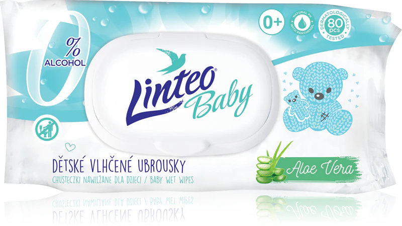 Linteo Baby Pure & Fresh sanfte Babytücher mit Aloe