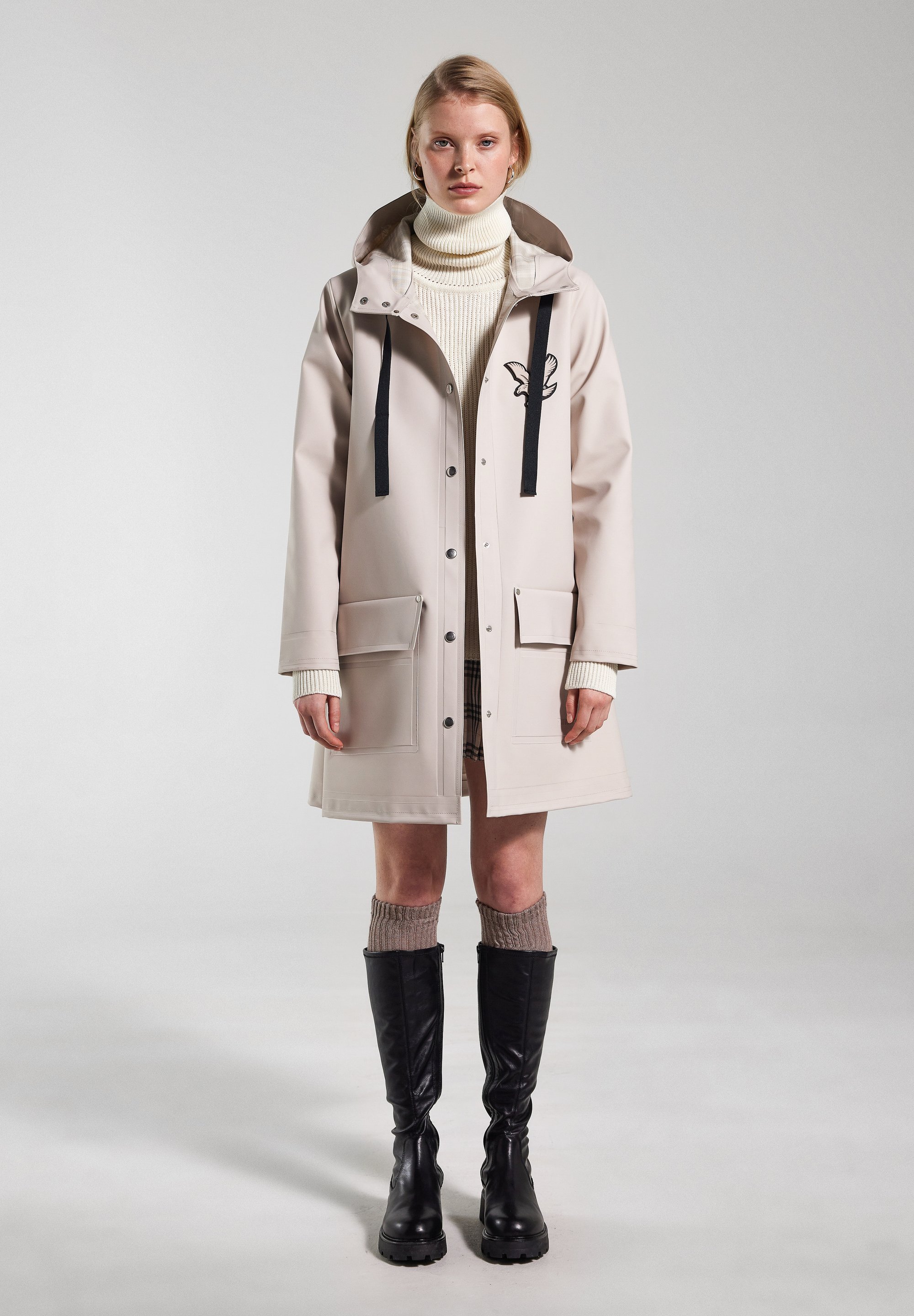Stutterheim STUTTERHEIM X LYLE & SCOTT JACKET - Giacca da esterno - sabbia chiara