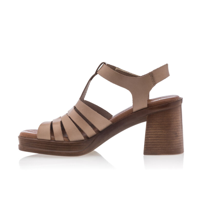 Beige Damen-Sandalen / Zehenfreie Schuhe