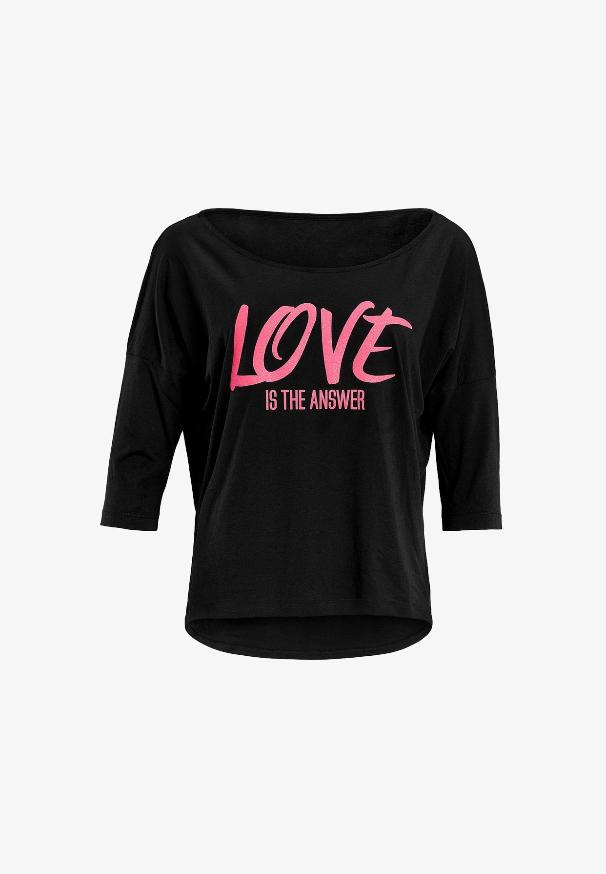 Winshape MCS001 ULTRA LIGHT - Top met lange mouwen - zwart/glitter/neonroze
