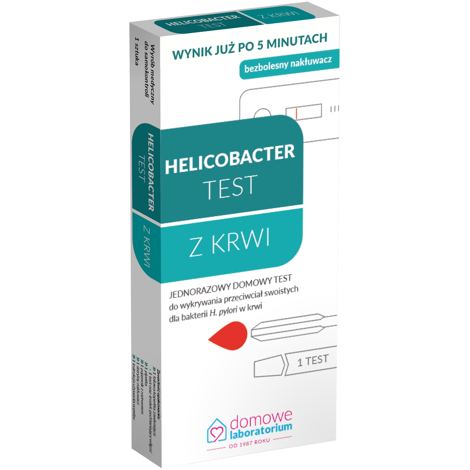 Hydrex hemmatest för att upptäcka Helicobacter pylori-infektion 1 st Helicobacter Test