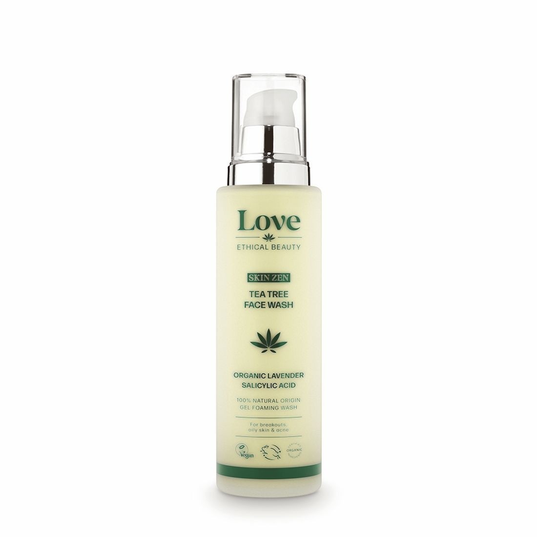 Čistilna pena za obraz Love Ethical Beauty Skin Zen čajevec - 100 ml