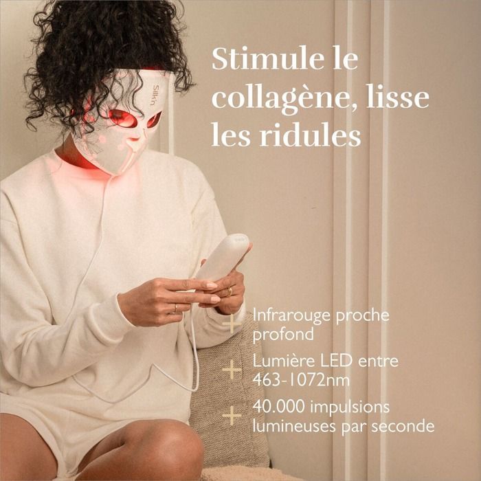 Soin Corps et visage Silk'n Masque visage anti-âge technologies EMS + LED + Infrarouge proche et profond