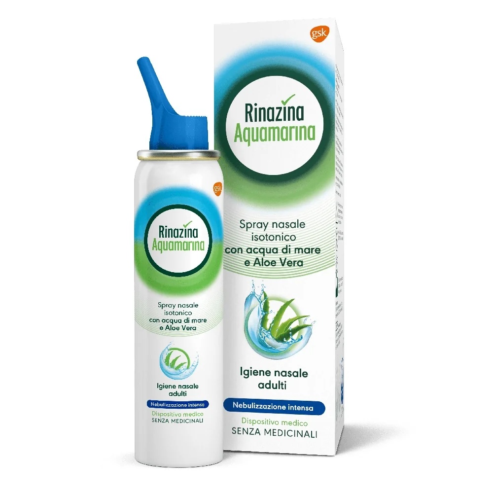 RINAZINA Rinazina Aquamarina Spray nasal isotónico intenso 100 ml con aloe vera