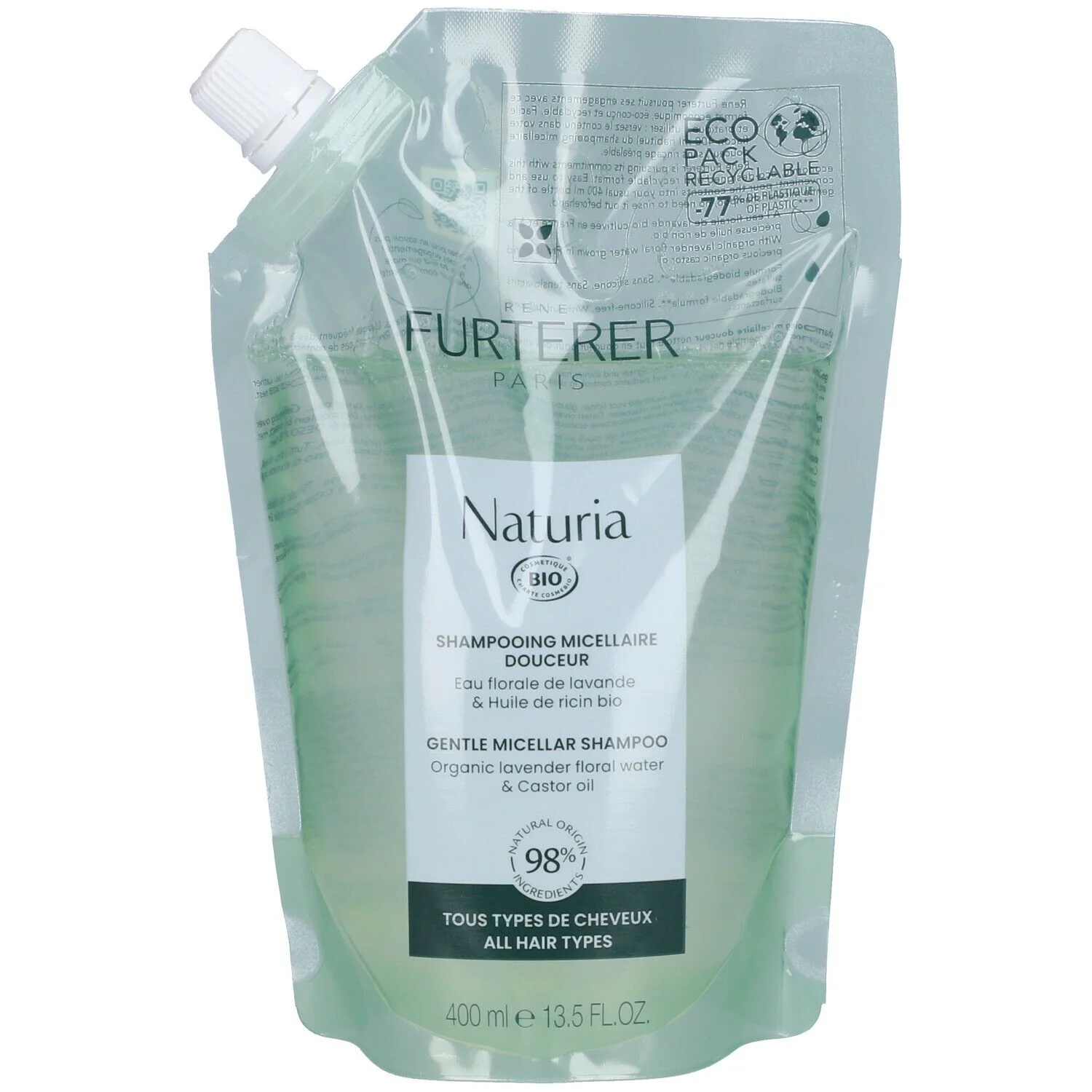 Rene F Naturia Sh M Eco Ric 400ml
