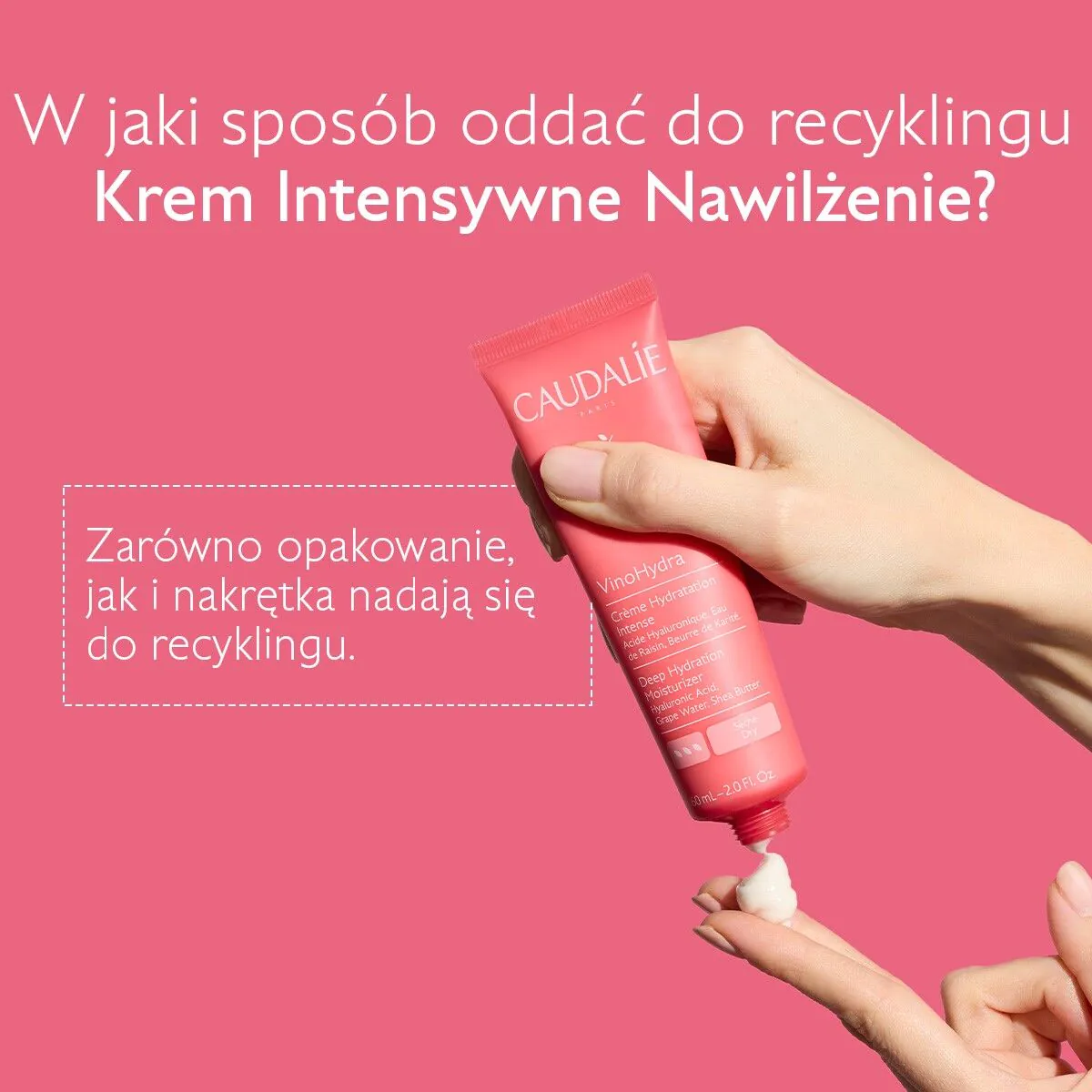 Caudalie VinoHydra Krem intensywne nawilżenie, 60 ml