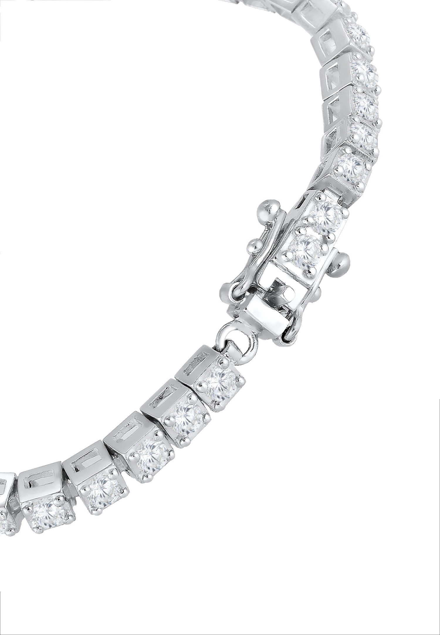 Elli PREMIUM Femmes avec zirconium dans le bracelet de tennis tendance en argent sterling 925
