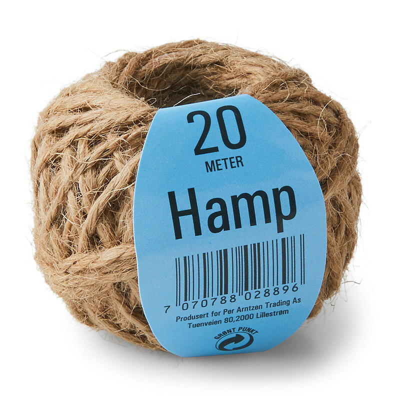 Lint van hennep, naturel, 2 mm x 20 m