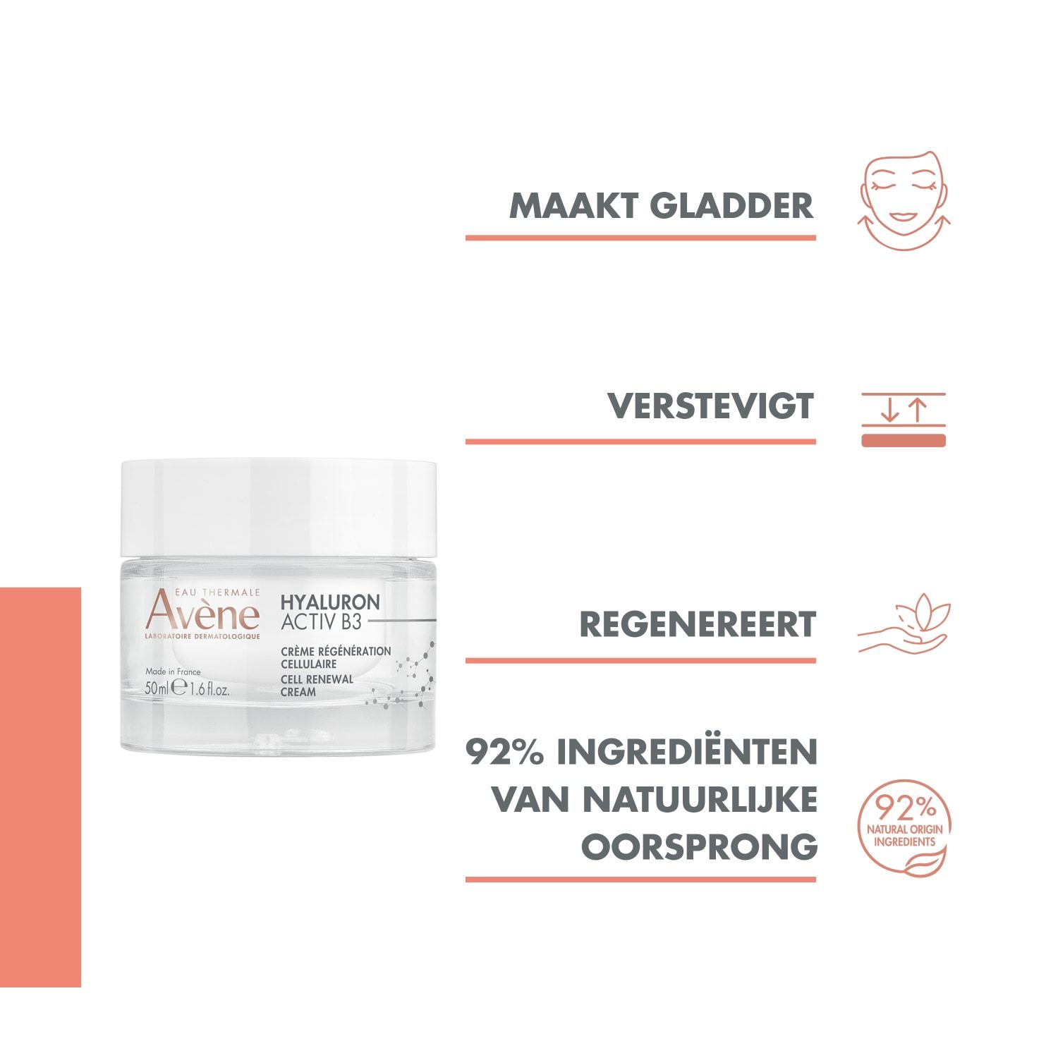 Avène dnevna krema Hyaluron Activ B3 krema za obnavljanje i učvršćivanje kože - 50 ml